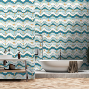 Nautical Bathroom Wallpaper