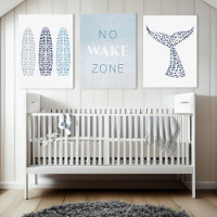 Nautical Beach Baby No Wake Zone