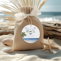 Nautical Beach Baby Shower Thank You Favour