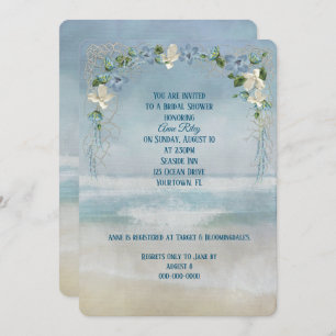 Nautical Beach Bridal Shower Invitation