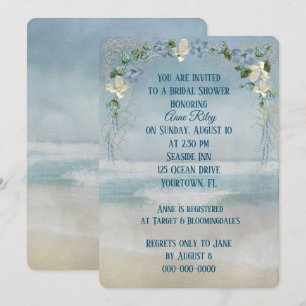 Nautical Beach Bridal Shower Invitation