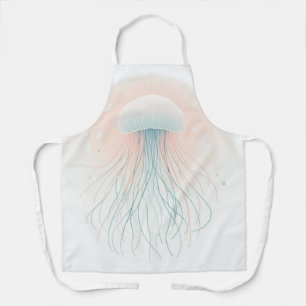 nautical/beach/coastal jellyfish apron