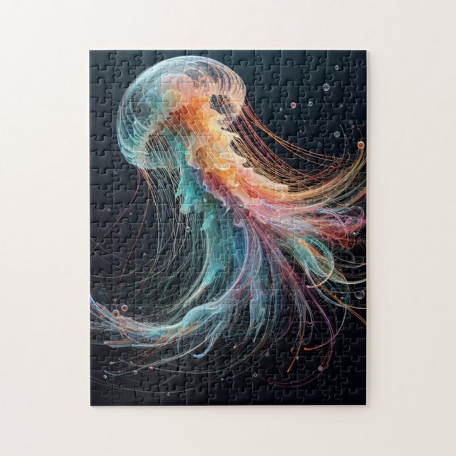 nautical/beach/coastal jellyfish  jigsaw puzzle (Vertical)