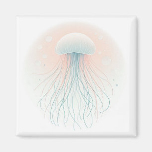 nautical/beach/coastal jellyfish magnet