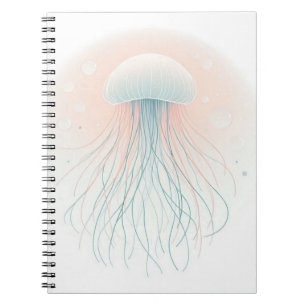 nautical/beach/coastal jellyfish notebook