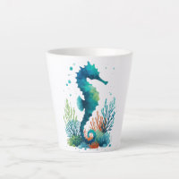 nautical/beach/coastal seahorse art