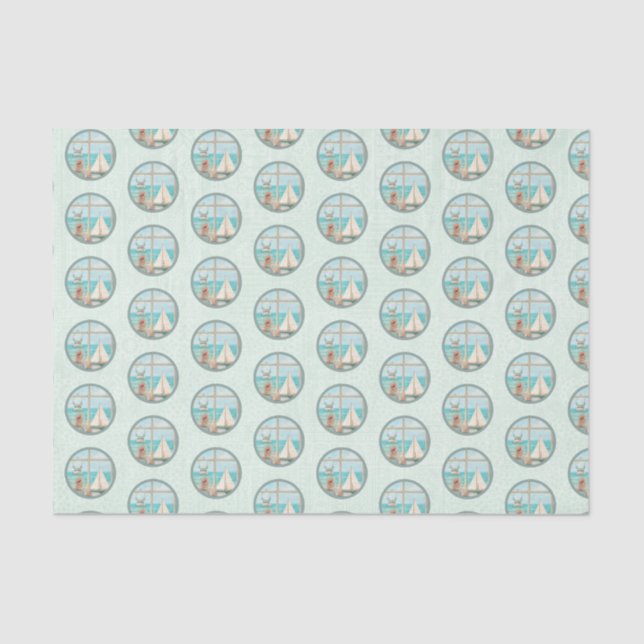 Nautical Beach Design Series 5 Tissue Paper (Front)