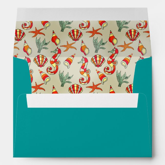 Nautical Beach Envelope (Back (Bottom))
