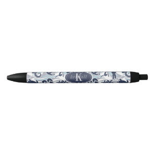 Nautical Beach Pattern Navy ID839 Blue Ink Pen