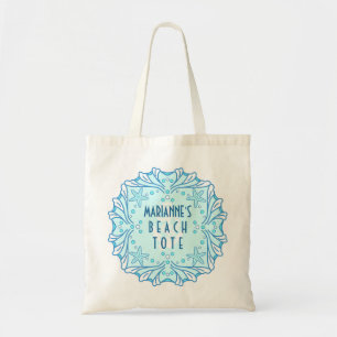 Nautical Beach Tote Personalised with Pretty Shell Bag
