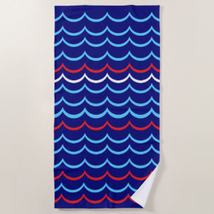 Nautical beach towel