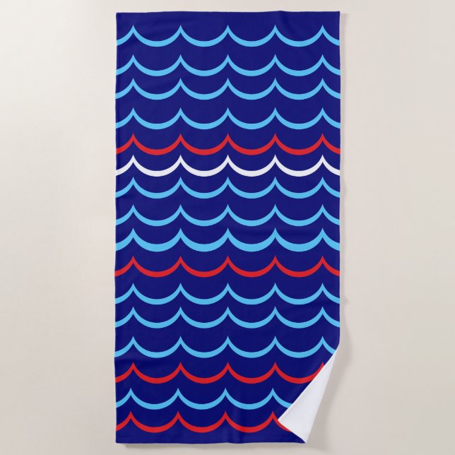Nautical beach towel (Front)