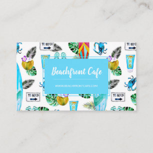 Nautical Beach Tropical Business Card