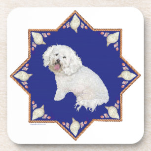 Nautical Bichon Frise Coaster
