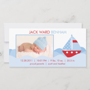 Nautical Birth Announcement