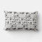 Nautical Black and White Shell Pattern Pillow