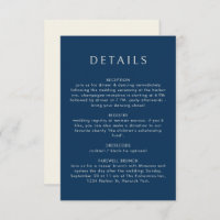 Nautical Blue Anchor Stylish Modern Ocean Wedding 