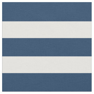 Nautical Blue and White 1 Inch Striped Fabric