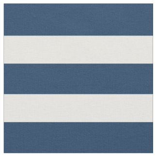 Nautical Blue and White 1 Inch Striped Fabric