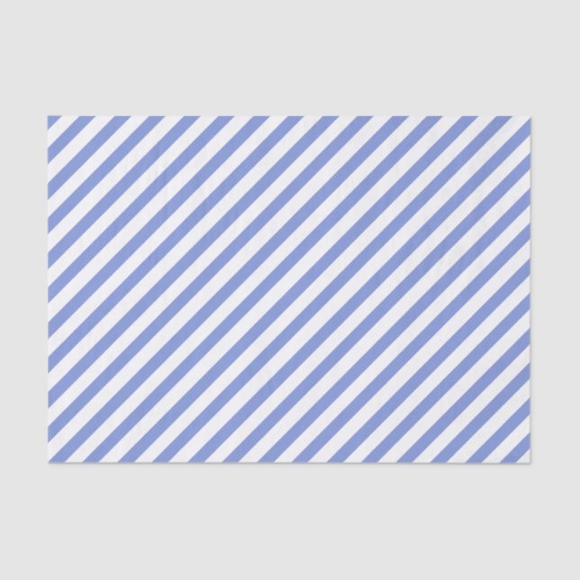 Nautical Blue and White Stripes - Tissue paper (Front)