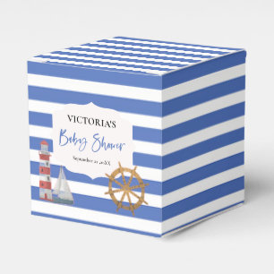 Nautical Blue Boy Baby Shower Favour Boxes