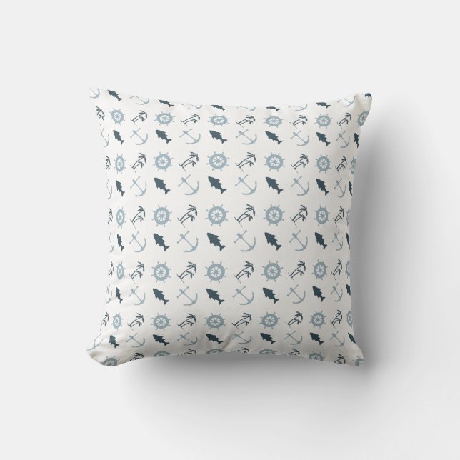 Nautical Blue Cushion (Front)