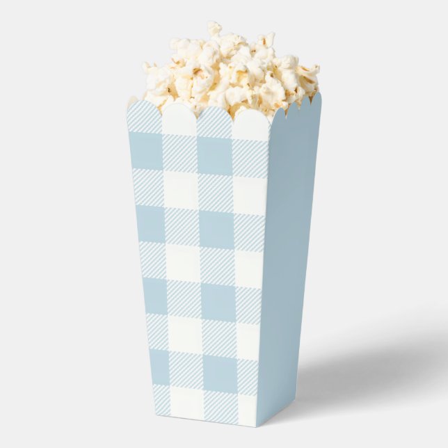 Nautical Blue Gingham Check Preppy Favour Box (Popped)