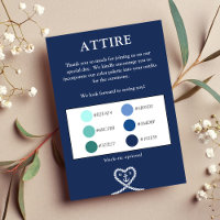 Nautical Blue Heart Colour Palette Wedding Attire