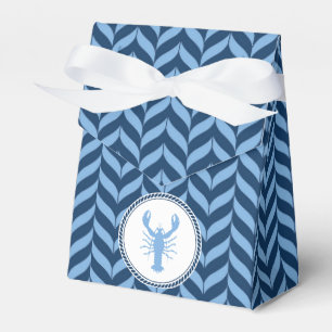 Nautical Blue Lobster coastal Favour Box