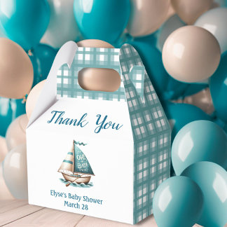Nautical Blue "Oh, Baby" Baby Shower Gift Box