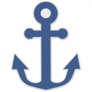 Nautical Blue Ship Anchor