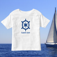Nautical Blue Ship Captain's Helm Wheel Custom
