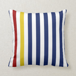 Nautical Blue Stripes Cushion