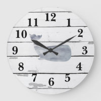 Nautical Blue Whale Shiplap Rustic Decor