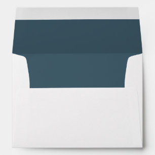Nautical Blue White with Blue Liner Personalised Envelopes