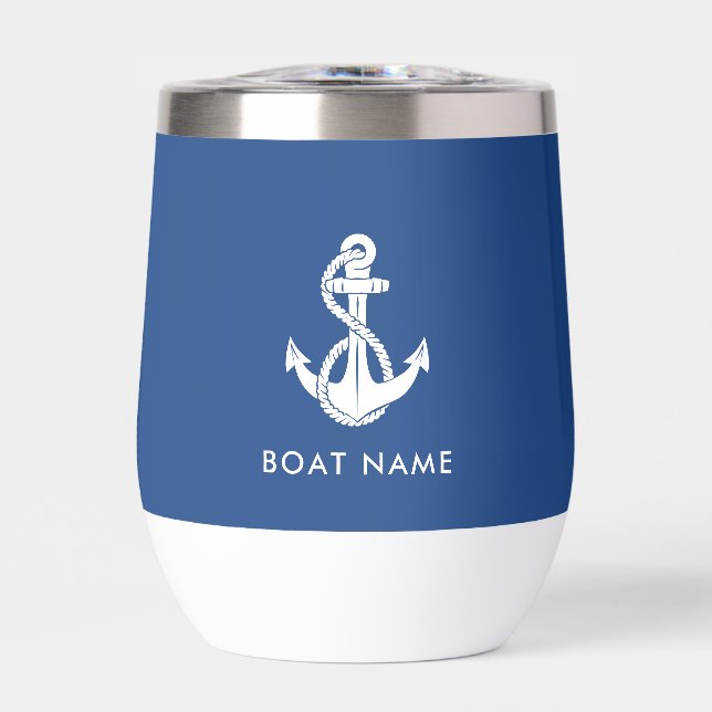 Nautical Boat Anchor and Name Sailing Custom (Front)