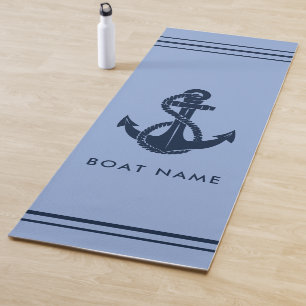 Nautical Boat Anchor Beach Trip Yoga Mat