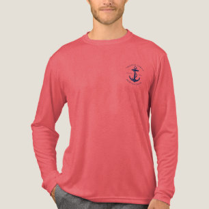 Nautical Boat Anchor Family Coastal Cruise Custom Tri-Blend Shirt