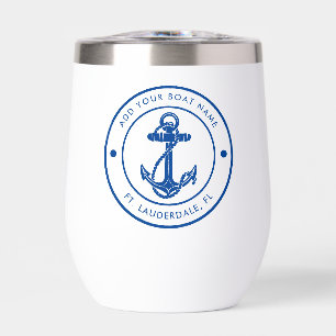 Nautical Boat Anchor Name Blue Boating Custom