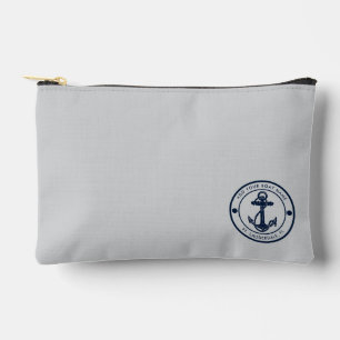 Nautical Boat Anchor Name Promotional Accessory Pouch