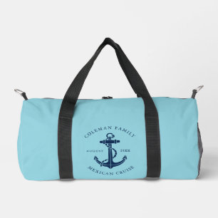 Nautical Boat Anchor Ocean Cruise Custom Duffle Bag