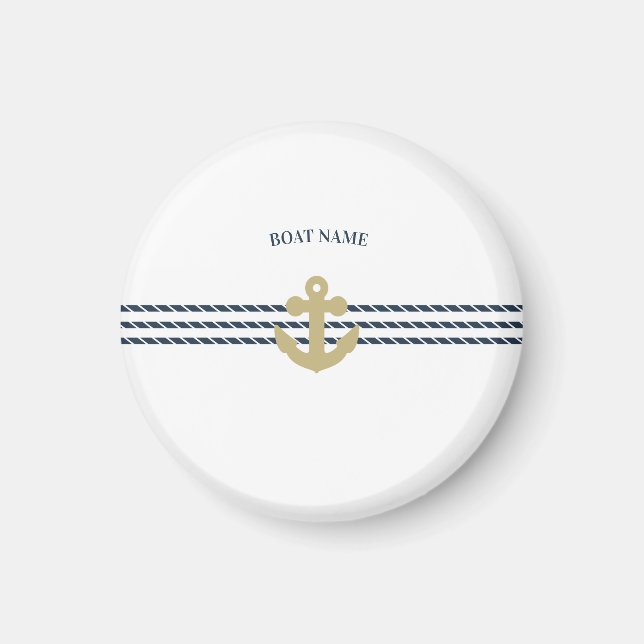 Nautical Boat Anchor,Rope Magnet (Front)