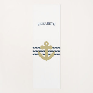 Nautical Boat Anchor,Rope Yoga Mat