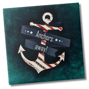 Nautical Boat Anchor Tile