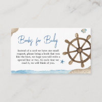 Nautical Boat Baby Shower Books for Baby