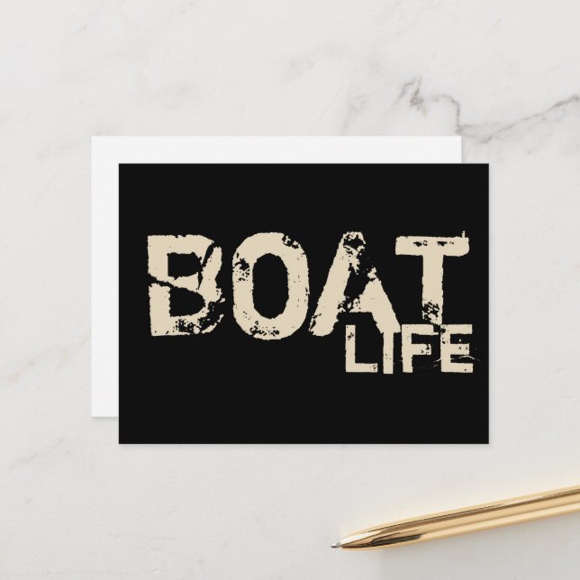 nautical BOAT LIFE | Postcard (Front/Back In Situ)
