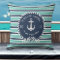 Nautical Boat Name Anchor Rope Teal Blue Welcome 