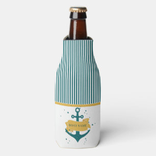 Nautical Boat Name Personalised Bottle Cooler