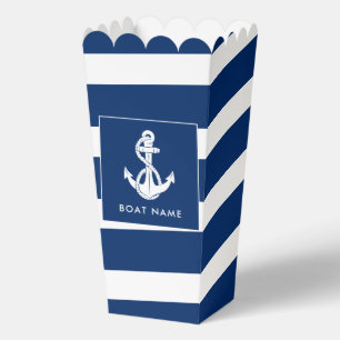Nautical Boat White Anchor Custom Favour Box