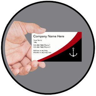 Nautical Boating Business Profile Business Card